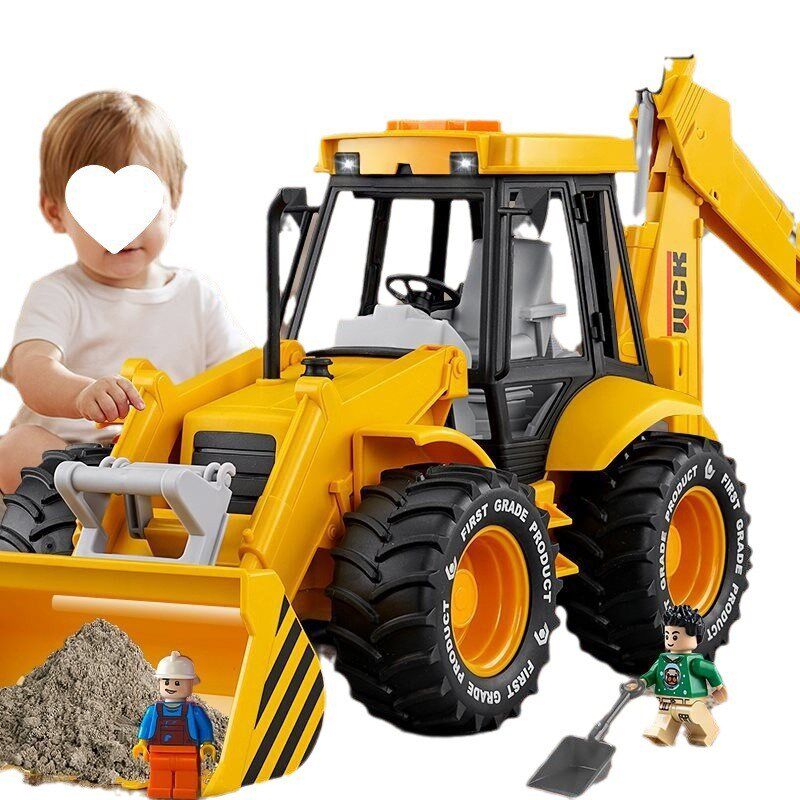 铲车玩具男孩装载机推土机工程车B儿童挖掘机压路机小孩宝宝玩具