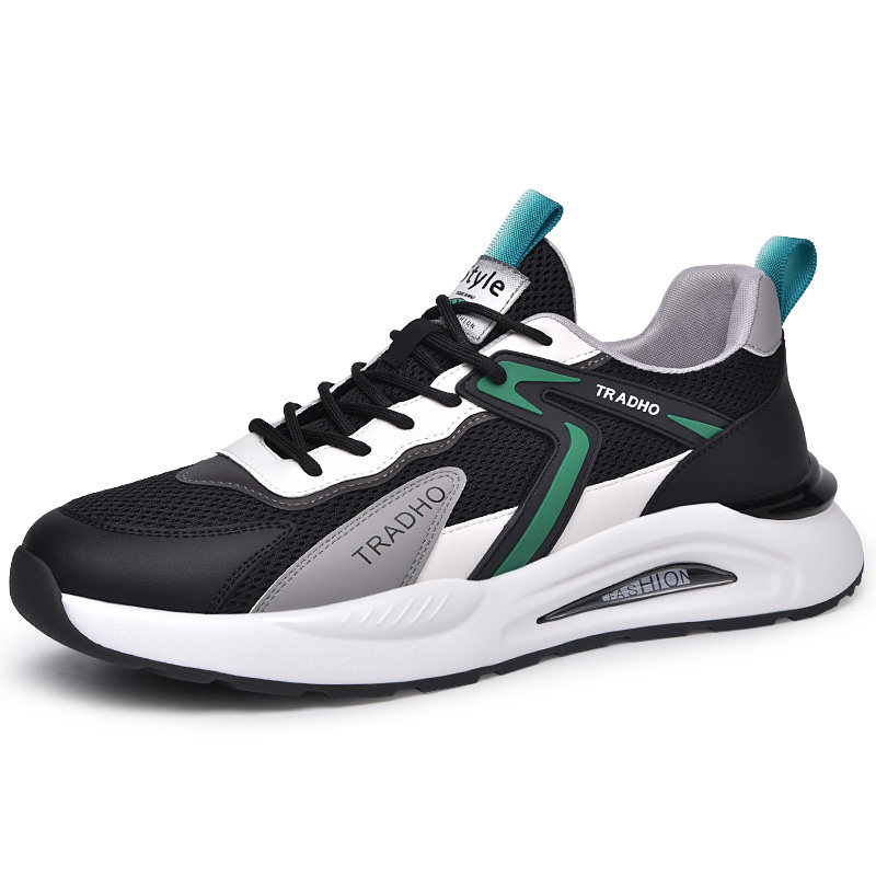 男鞋春季b透气网面防臭百搭休闲鞋男士薄款轻便软底减震运动鞋子