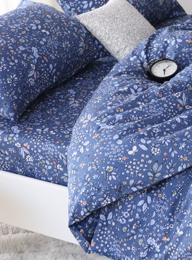 被套单件 秋冬 k田园小碎花被子套单人1.5双人200x230被罩民