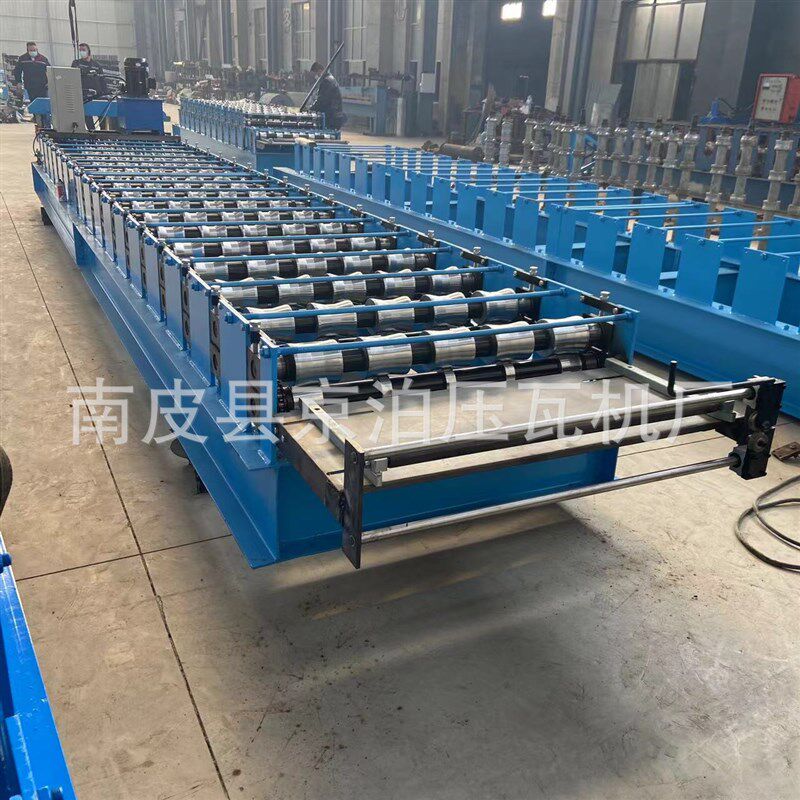全自动彩钢瓦设备 金属成型v彩钢瓦压瓦机械设备840双层屋面压瓦