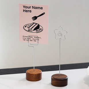 实木商品价格牌展示牌立式酒水标价牌价钱牌台签菜品标签牌展示架菜名介绍牌支架餐饮菜单展示牌标价签立牌夹