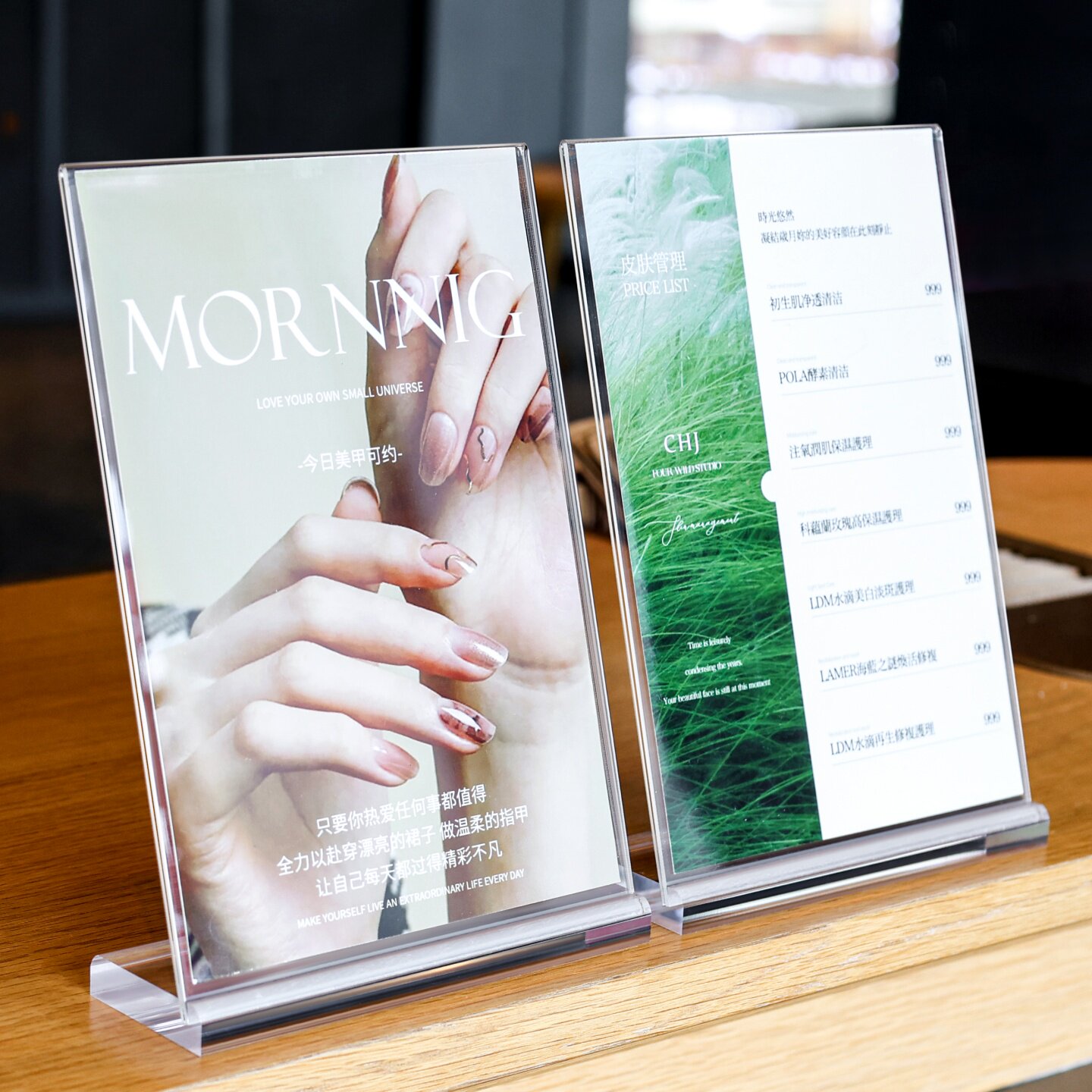 桌卡立牌座位牌展示架展示框台卡