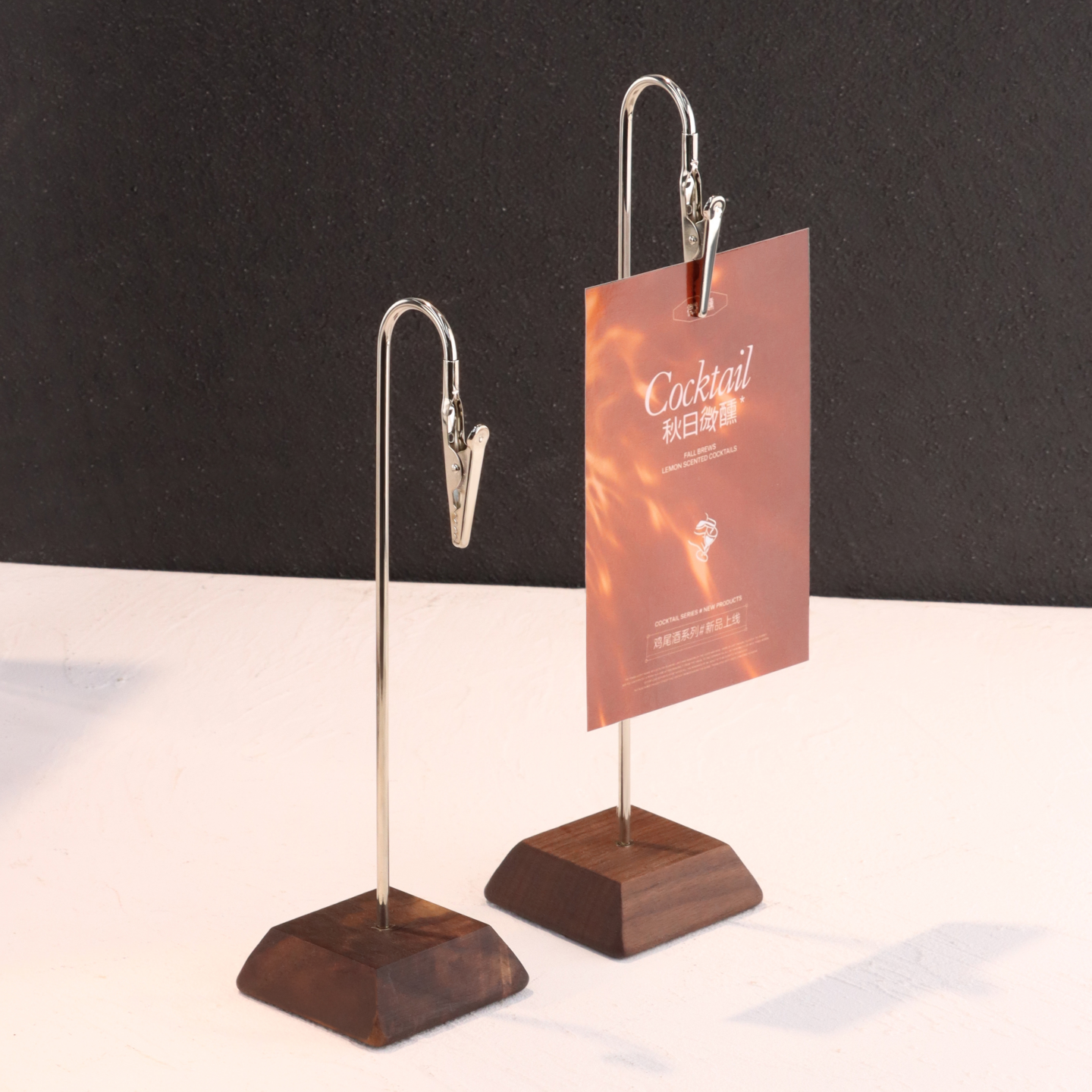 价格夹标签牌立牌夹桌号牌广告夹