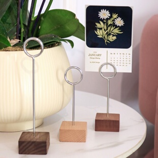 实木展示架桌牌立牌金属商品价格牌餐饮菜品展示牌菜名介绍牌茶叶标签牌台牌菜牌标价牌夹子标识牌桌面卡片夹