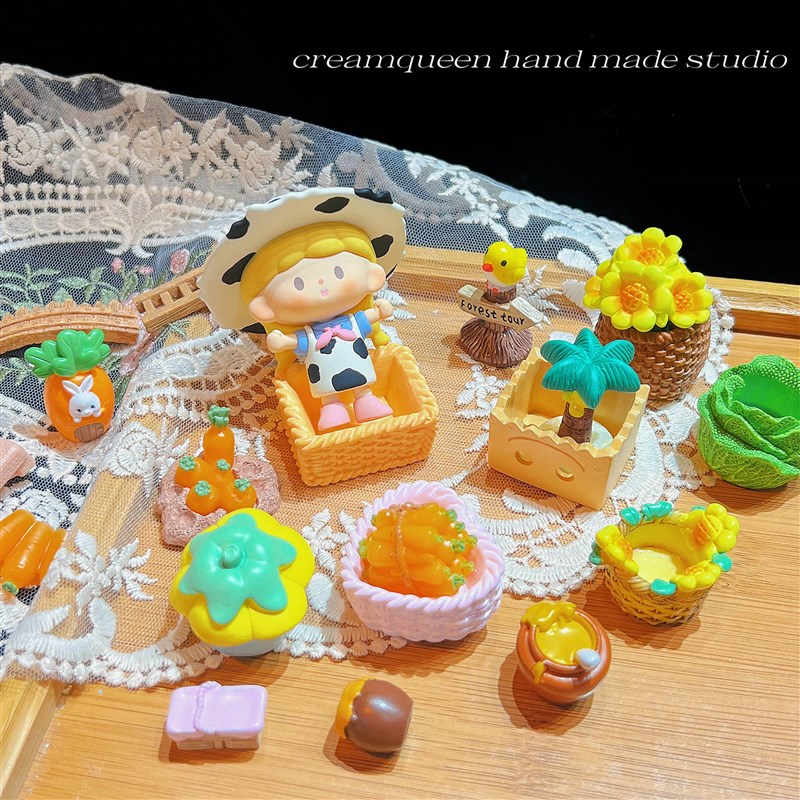 奶油皇后DIY手工树脂配件创意微景观园艺造景配件滴胶奶油胶手机