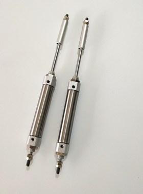 不锈钢笔型迷你气缸PB/CDJ2B10 16-10/15/20/30-150XC8行程可调