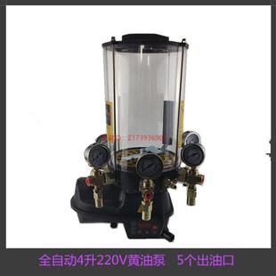 5个注油口搅拌站黄油泵4升DC220V电动黄油泵自动注油泵品质可靠