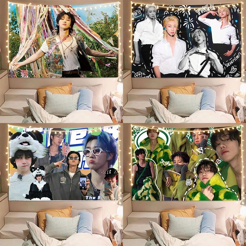 徐明浩背a景布EE明星粉丝墙布学生寝室床头装饰布置挂布