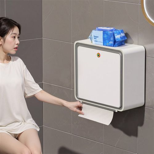 厕所纸巾盒卫生间l厕纸盒洗手间卫生纸置物架免打孔卫生卷纸置物