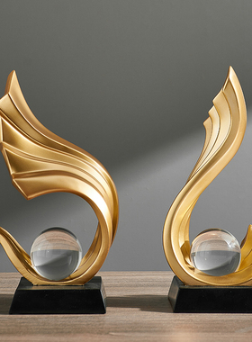 酒柜摆件高档轻奢家居装饰品电视柜玄关客厅O办公室高端艺术高级