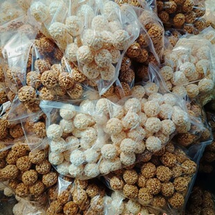 大米球手工米团酥球米花团怀旧传统爆米花糖麻球休闲童年零食特产