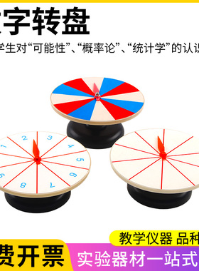 J20526空白转盘J20524 数字转盘J20565色块转盘 概率问题演示学具