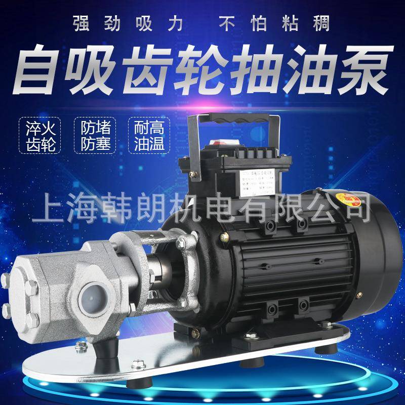 WCB不锈钢自吸式齿轮泵高粘度电动抽油泵柴油机油液压油加油油泵