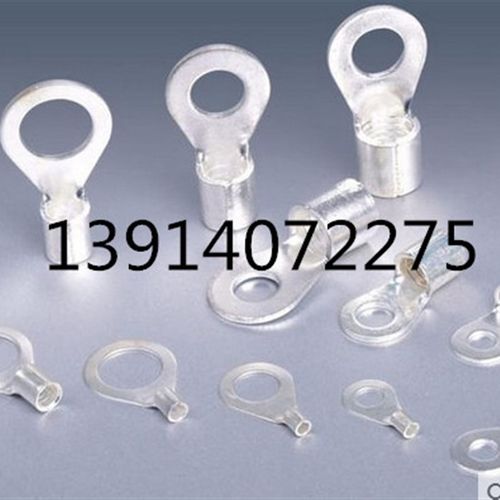 OT4-6 冷压接线端子O型圆形裸端头铜线鼻子镀银线耳接头 1000只