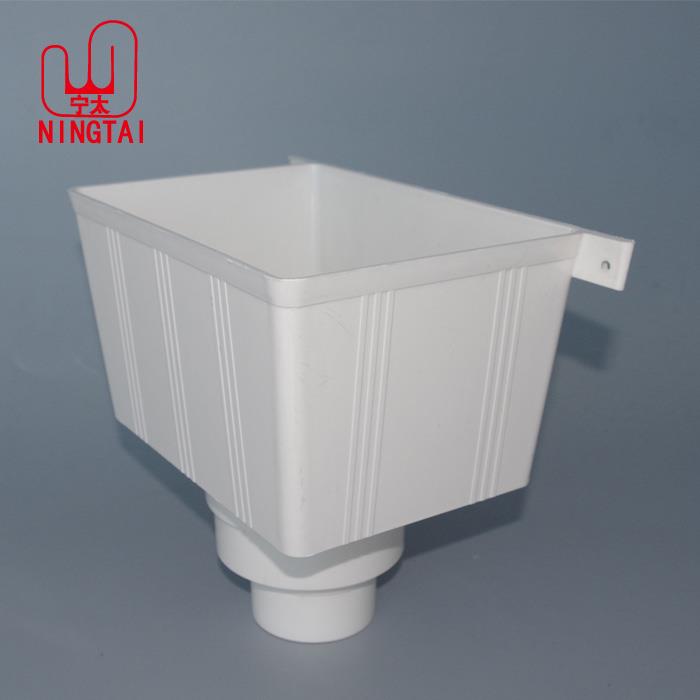 斗pvc50管落水方雨75漏斗下雨斗雨水圆形配件塑料160排水110