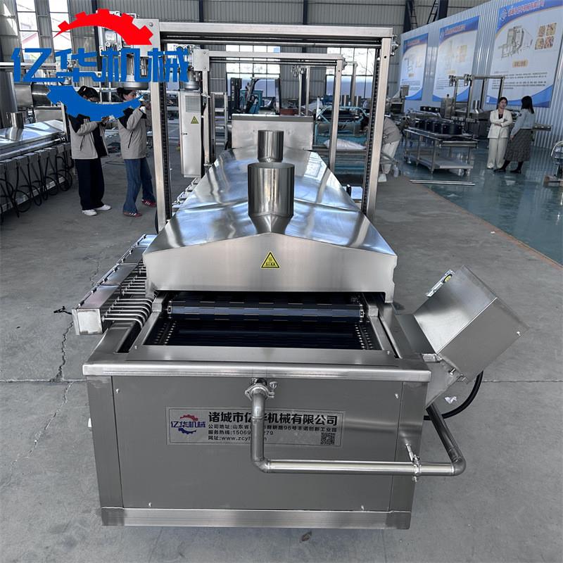 桑叶油炸机 红薯条油炸设备 诸城上浆裹粉油炸设备实体厂家