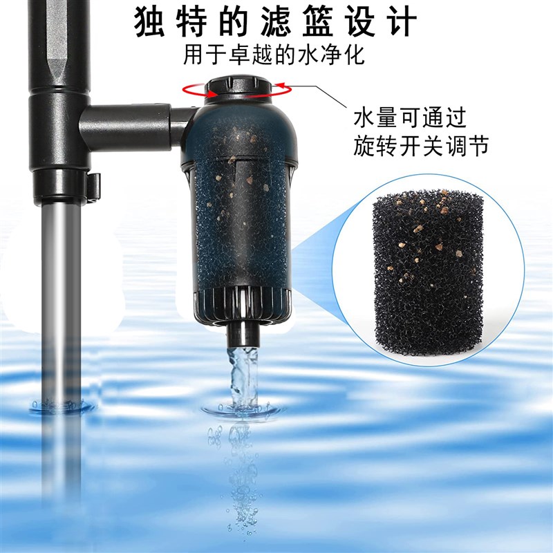 定制水族鱼缸清洁具电动自动x换水器抽水器吸水器吸便器洗砂器