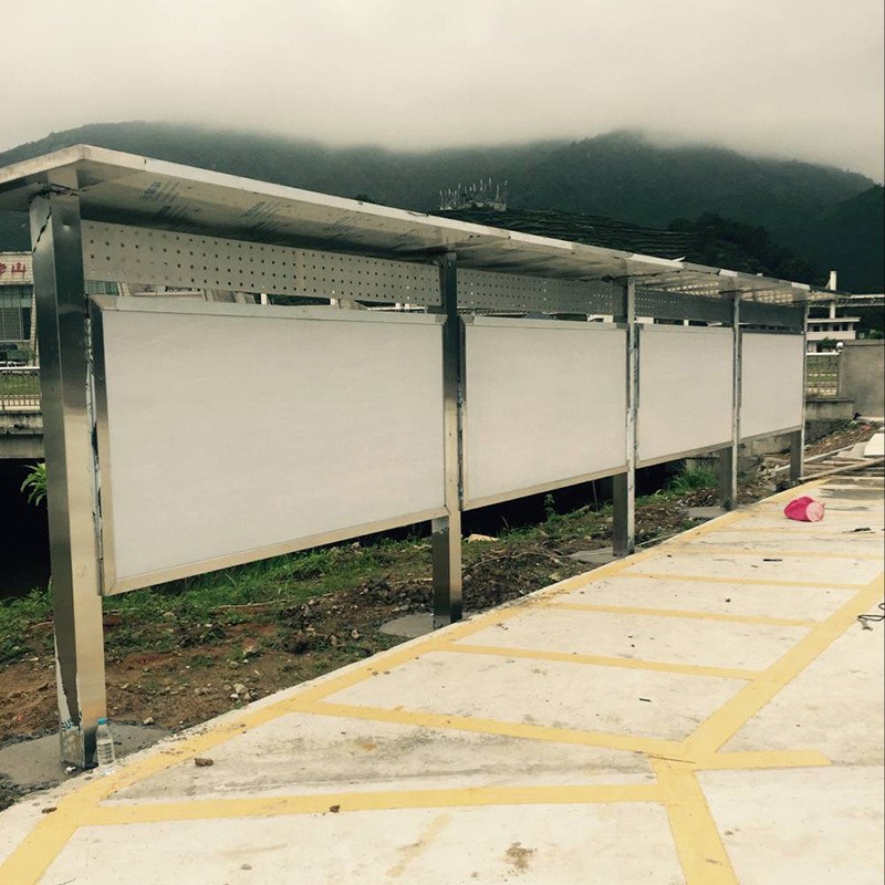 不锈钢户外河道信息展示公示公布宣传栏P展板展架校园标识牌