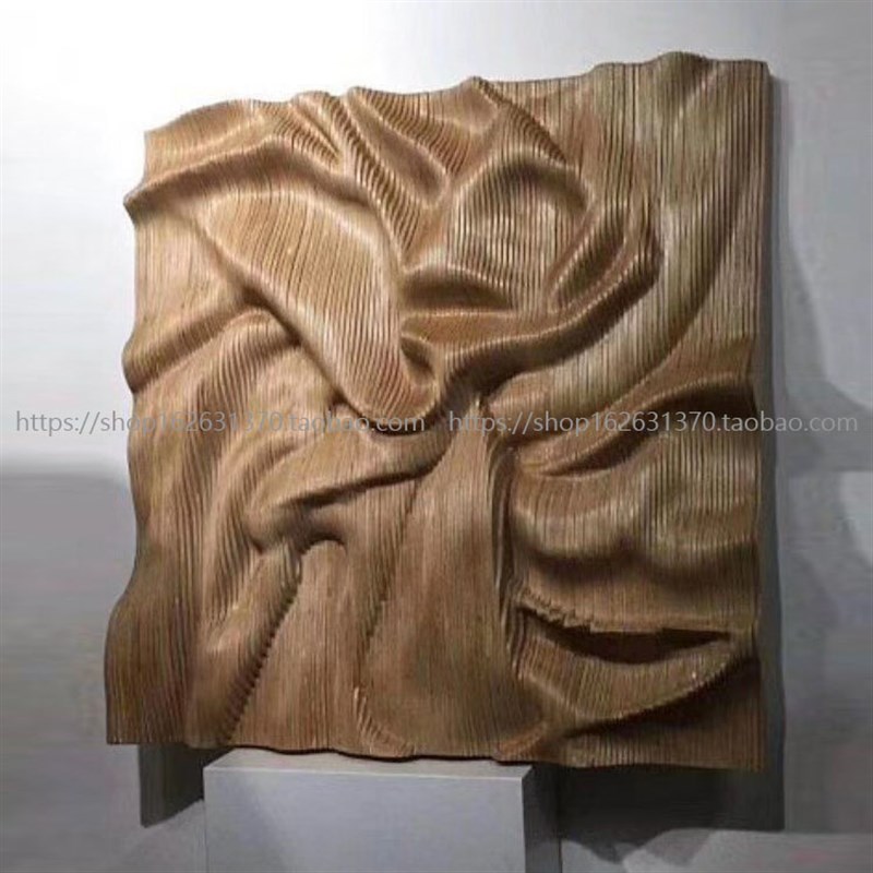 墙面立体现代后现代抽象主义木作木质木艺画挂饰背景装.置装饰壁