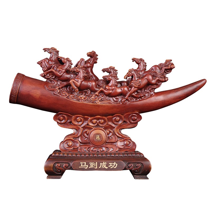 马到成功马摆件办公室摆设客x厅玄关酒架装饰公司店铺开业乔迁礼