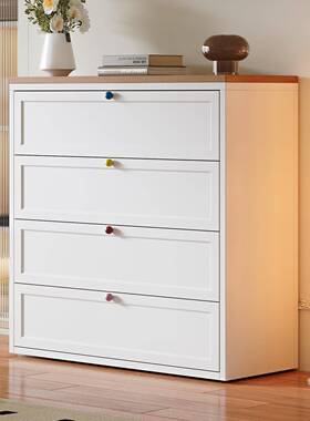 用F997H58J卧室床头柜铁皮斗多柜家层大容量客厅铁皮屉收纳柜钢制