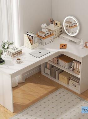 梦组合型QWT电脑桌书柜转角拐书角实木书桌架一体帆学桌学生习桌