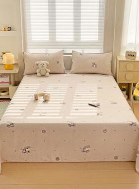 2床020JHB5新款亲肤柔软10棉全棉纯棉印花单单床笠枕套安小狗单晚