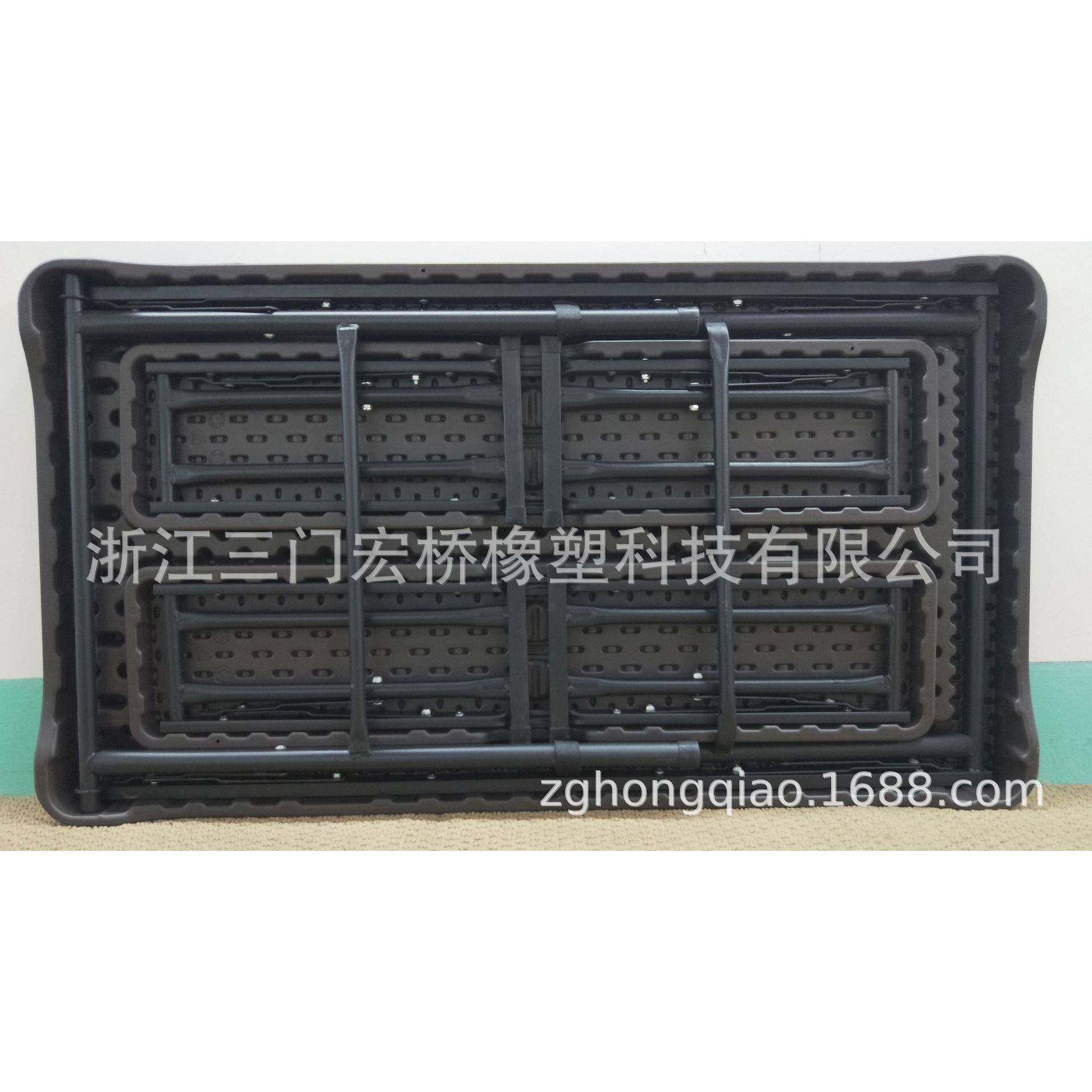 户外仿木纹折桌便携吹塑长多用露塑无品牌/料野餐桌叠台组合桌