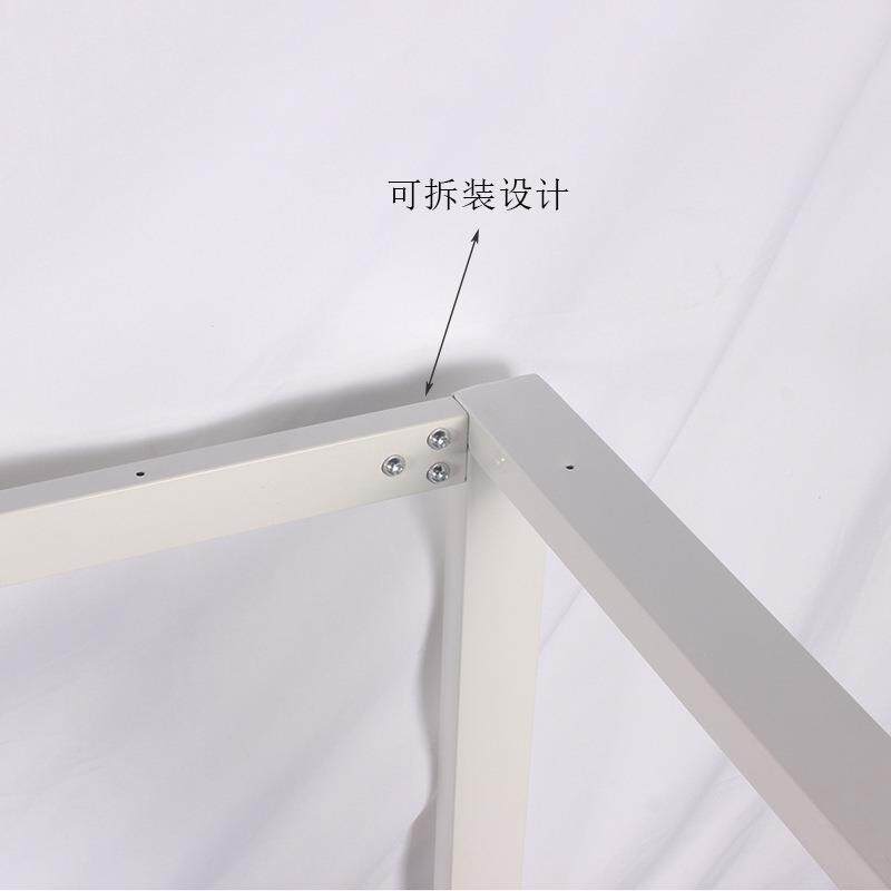 框式铁艺桌腿桌支架办公架茶餐243桌书支撑脚台底座金属脚吧架可