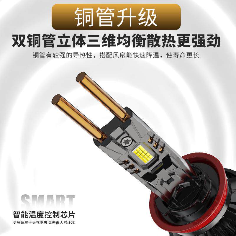 0双铜管led车灯20w大功率灯3无品牌/0芯4H7锌合金解码汽车lHed大