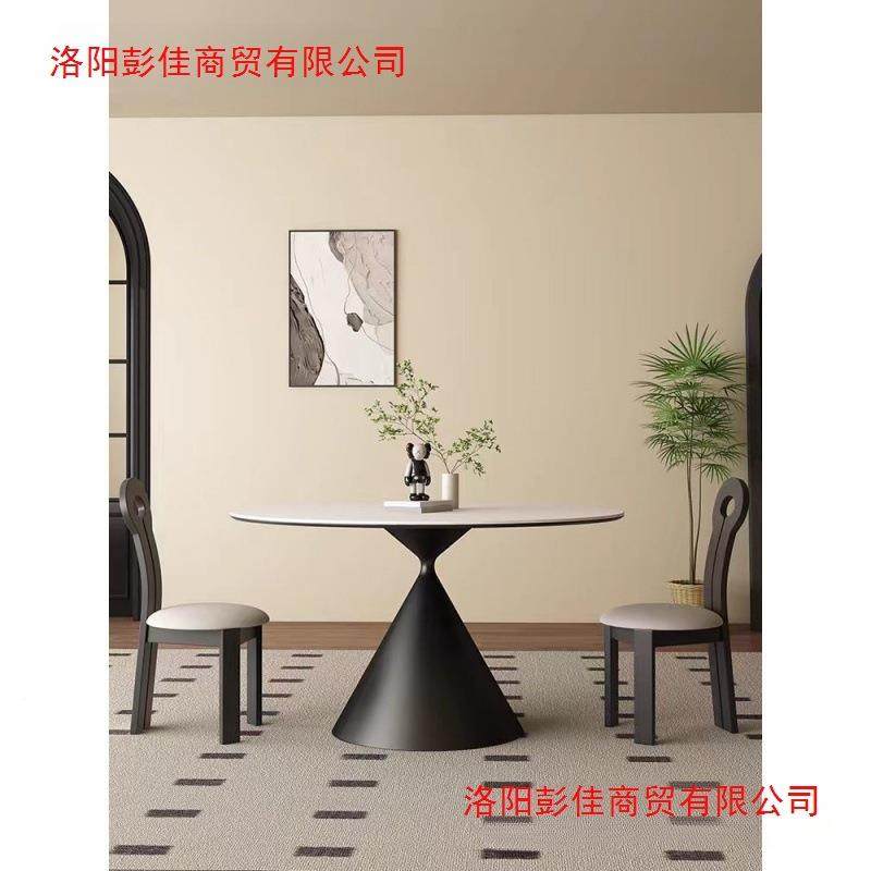 形TYW法组式洽谈桌岩板圆餐桌纯白色现代简约圆桌户小型家用饭桌,电子元器件市场,其它元器件,淘宝优惠券,粉丝福利购,淘宝优惠卷