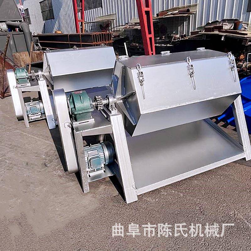 ZAG光锈件去毛刺滚木筒抛光机镀锌件清理污油抛机铁件除滚筒抛光