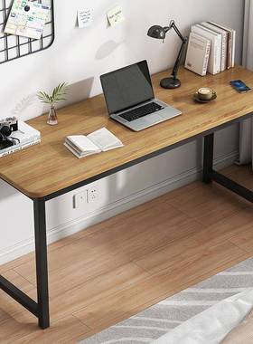 卧书桌家用女生室桌双层长条桌简易公桌靠窗长子工作办albb001台