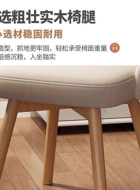 女生学实餐椅简约凳子背舒木适久靠坐电脑椅家用化妆椅习书102548