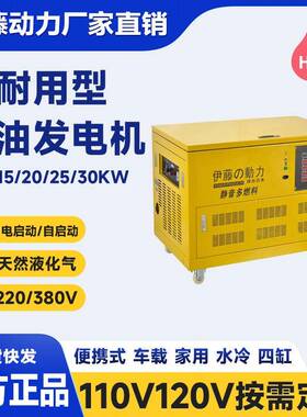 程工应0急备用电10W1UOR5/20/25/3千K瓦移动式汽油发电机伊藤单三