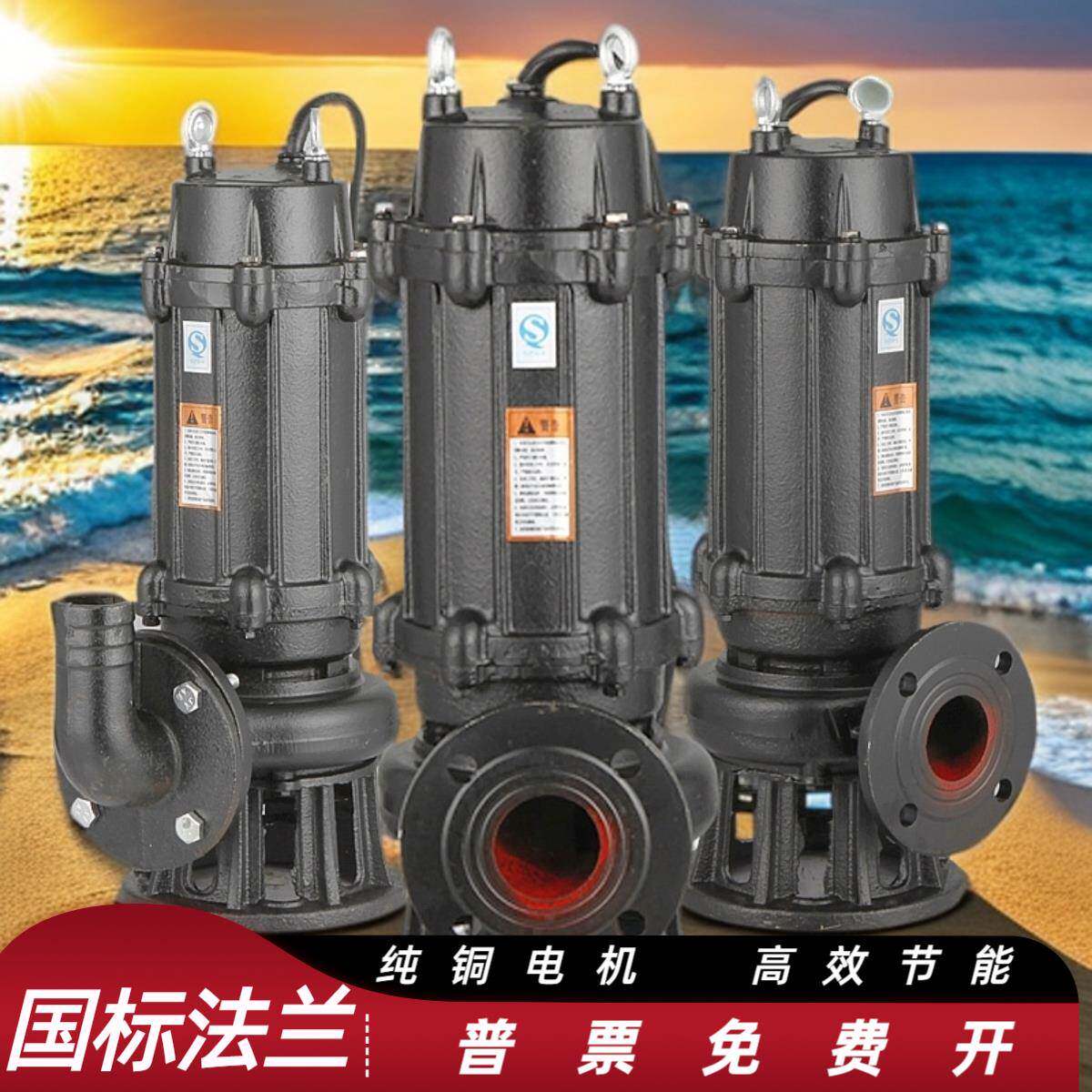 上寸海人民污水WQ潜水排污泵1.5kw2.2K泵W2千瓦4KW5.WDM53kw7.5KW