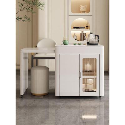 用家阳台小茶桌组合可移动茶台一小型伸FCU缩泡茶桌体客椅厅泡茶