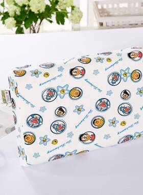 Roya婴lK然ightn儿童天CQG卡通乳胶枕儿护颈枕头学生乳胶枕芯睡眠