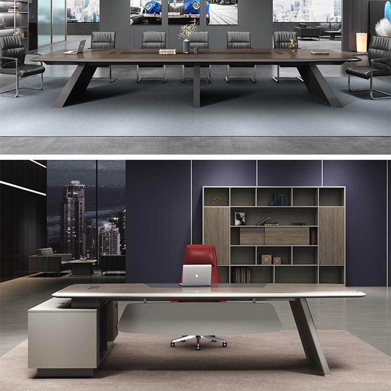 震轩公家具会议桌长简桌约现无品牌/代会议室接待长办桌条洽谈桌