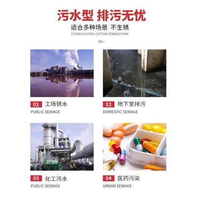 家1潜水泵寸220用V小SGA型抽水泵吸水水高扬程家用井农用清水污水