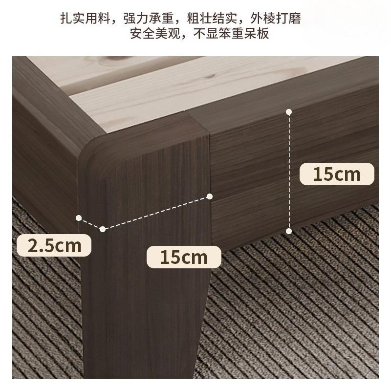 1米2单人床排骨架床架成人1米8床双人用床家卧VER室出架租房床底