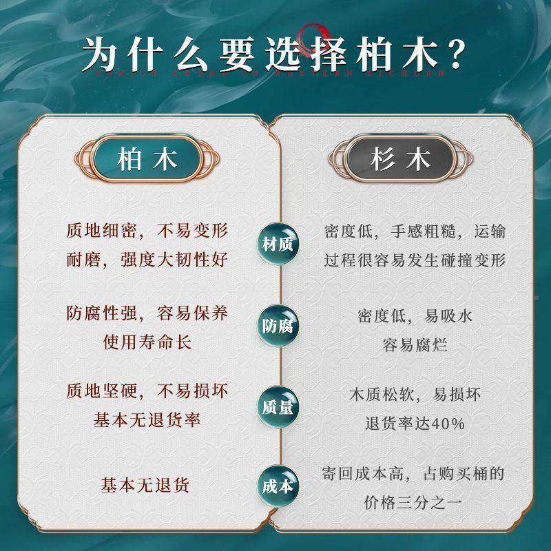 香柏木泡桶老人洗澡澡熏蒸沐浴桶大BUH人澡全身泡澡浴家缸用超厚