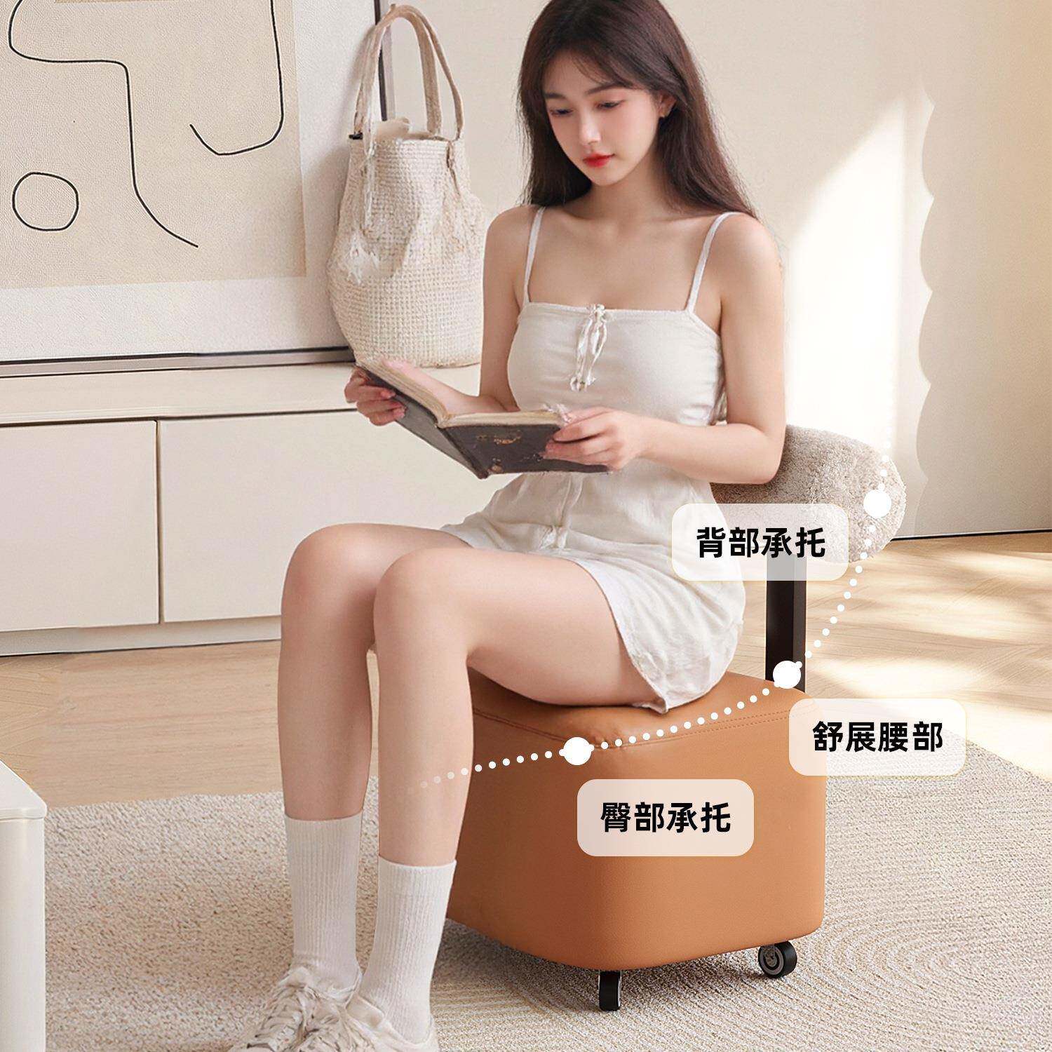 滑轮矮凳溜溜凳客家用靠背实木万厅轮沙发子可向移758动板凳凳小