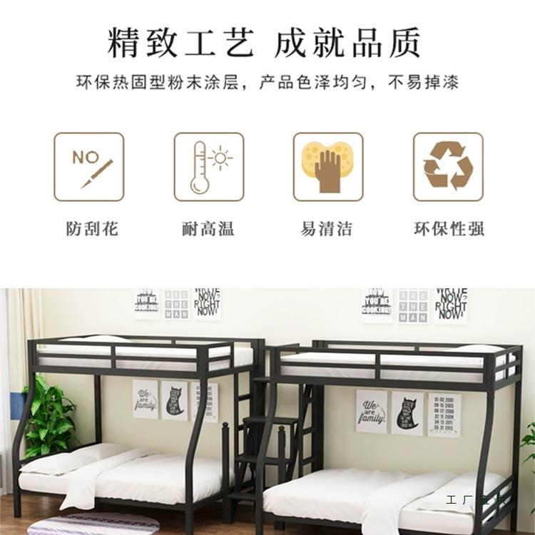 铁现上下铺双层床学床高低床生宿舍酒店代无品牌/简约床垫子母床