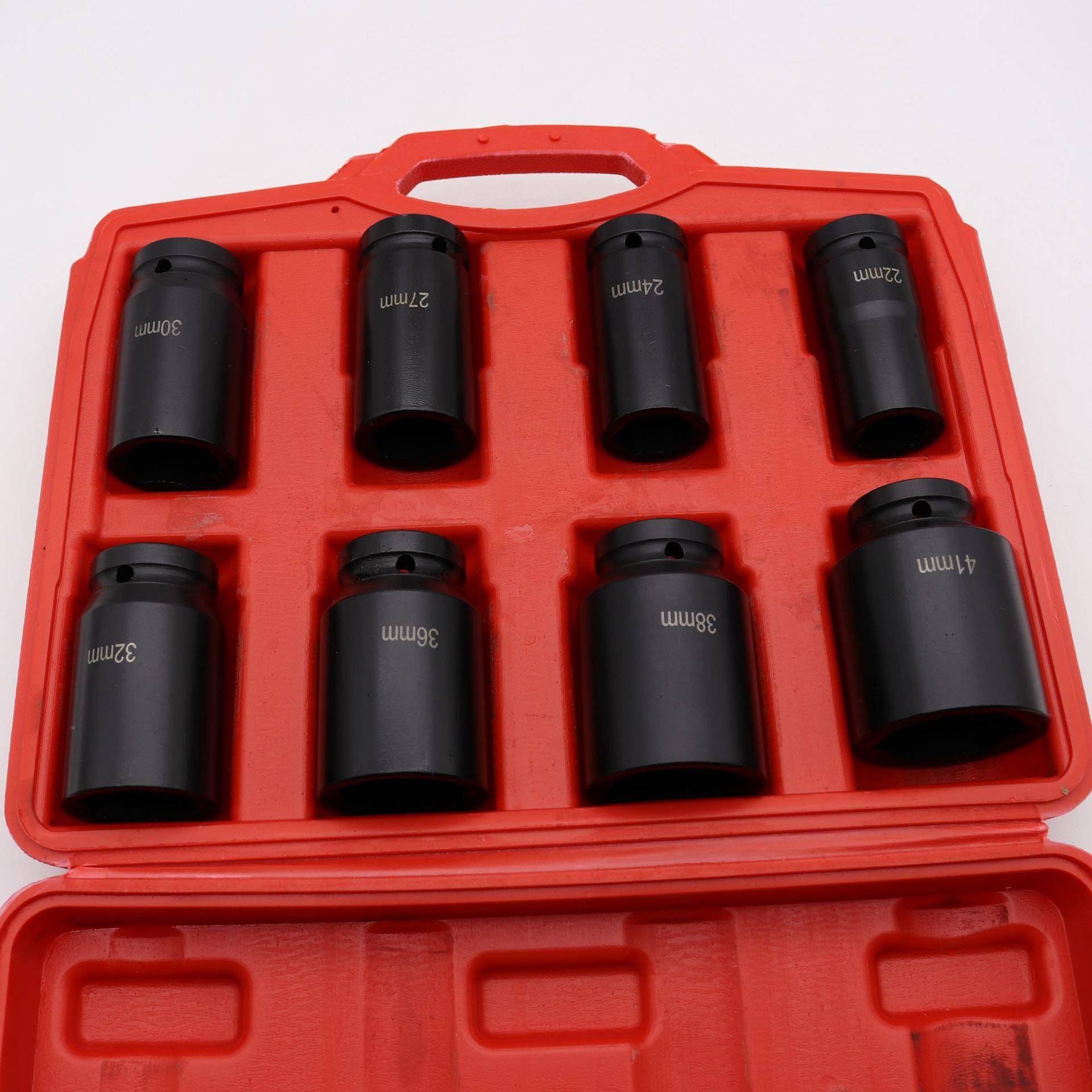 BIM1/2加8件套重套筒头组套型长套头风炮套筒五金工具组套风炮头