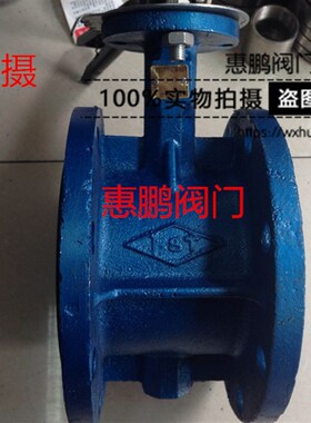 D341X/D41X手动/涡轮软密封橡胶法兰蝶阀 DN50-200 铁/304阀板