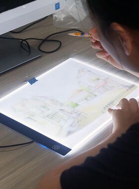 漫画用学生绘画板画画灯箱桌绘图漫画灯板学画书法拷贝台led屏led