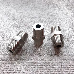 不锈钢双外丝接头 8x19 8x18 一边R3 一边Z3 304外螺纹