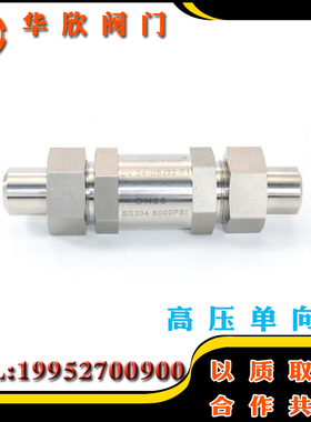 316不锈钢高压焊接止回阀(25mm)CNG加气高压焊接止回阀304DN10