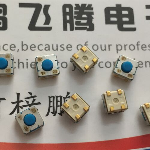 美国BOURNS 7914J-1-032E防水尘硅胶轻触开关4.8*4.5*3.1贴片包脚